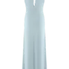 Beryl Slinky Maxi Dress With Pearls – Pale Blue