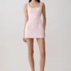 Beth Satin Mini Dress – Pale Pink Beth Satin Mini Dress – Pale Pink