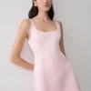 Beth Satin Mini Dress – Pale Pink Beth Satin Mini Dress – Pale Pink