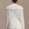 Bianka V Neck Knit Jumper – Off White