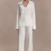 Bianka V Neck Knit Jumper – Off White