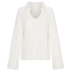 Bianka V Neck Knit Jumper – Off White