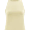 Birdie High Neck Sleeveless Top – Ivory