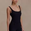 Blanca Stretch Crepe Cami Top – Black