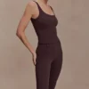 Blanca Stretch Crepe Capri Pants – Chocolate Blanca Stretch Crepe Capri Pants – Chocolate