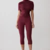 Blanca Stretch Crepe Capri Pants – Mahogany Blanca Stretch Crepe Capri Pants – Mahogany