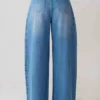 Bobby Oversized Jean With Front Pleat – Summer Blue Bobby Oversized Jean With Front Pleat – Summer Blue