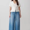 Bobby Oversized Jean With Front Pleat – Summer Blue Bobby Oversized Jean With Front Pleat – Summer Blue