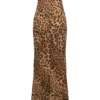 Breanna Strapless Chiffon Maxi Dress – Leopard Print Breanna Strapless Chiffon Maxi Dress – Leopard Print