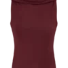 Bridget Slinky Cowl Back Top – Burgundy