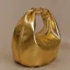 Bristol Mini Croissant Leather Bag – Gold