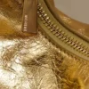Bristol Mini Croissant Leather Bag – Gold