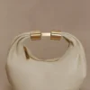 Bristol Mini Croissant Leather Bag – Ivory
