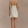 Brullo Embroidery Knit Mini Dress – Ivory