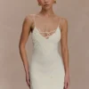 Brullo Embroidery Knit Mini Dress – Ivory