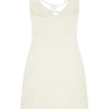 Brullo Embroidery Knit Mini Dress – Ivory