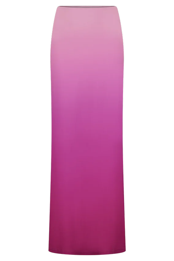 Bruna Slinky Fishtail Maxi Skirt – Ombre Pink Bruna Slinky Fishtail Maxi Skirt – Ombre Pink