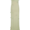 Brynn Orchid Knit Maxi Dress – Pastel Green