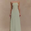 Caira Chiffon Scarf Maxi Dress – Sage