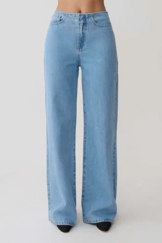 Caitlin Mid Rise Denim Jeans – Classic Blue