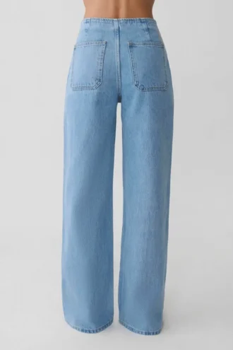 Caitlin Mid Rise Denim Jeans – Classic Blue