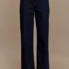 Caitlin Mid Rise Denim Jeans – Indigo Blue Caitlin Mid Rise Denim Jeans – Indigo Blue