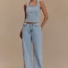 Caitlin Mid Rise Denim Jeans – Light Blue Caitlin Mid Rise Denim Jeans – Light Blue