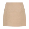 Camilla Boucle Mini Skirt – Light Taupe