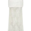 Camille Beaded Satin And Lace Maxi Skirt – Ivory