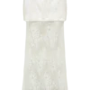 Camille Beaded Satin And Lace Maxi Skirt – Ivory