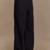 Campbell Cotton Wide Leg Pants – Black Campbell Cotton Wide Leg Pants – Black