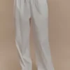 Campbell Cotton Wide Leg Pants – White Campbell Cotton Wide Leg Pants – White
