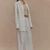 Campbell Cotton Wide Leg Pants – White Campbell Cotton Wide Leg Pants – White