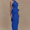 Caprice Halter Knit Maxi Dress – Cobalt Caprice Halter Knit Maxi Dress – Cobalt