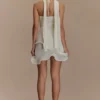 Caprice Halter Knit Mini Dress – White Caprice Halter Knit Mini Dress – White