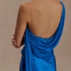 Carah Satin And Chiffon Maxi Dress – Cobalt Carah Satin And Chiffon Maxi Dress – Cobalt