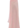 Carah Satin And Chiffon Maxi Dress – Pale Pink Carah Satin And Chiffon Maxi Dress – Pale Pink