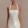 Caralee Sequin Halter Mini Dress – Ivory Caralee Sequin Halter Mini Dress – Ivory