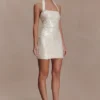 Caralee Sequin Halter Mini Dress – Ivory Caralee Sequin Halter Mini Dress – Ivory