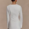 Carina Peplum Cotton Shirt Dress – White Carina Peplum Cotton Shirt Dress – White