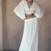 Carlie Chiffon Maxi Skirt – Ivory