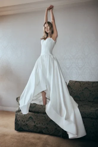 Carol Taffeta Maxi Gown – Ivory