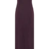 Cary Folded Strapless Crepe Midi Dress – Wine Cary Folded Strapless Crepe Midi Dress – Wine