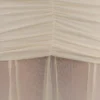 Caspian Slinky And Mesh Off Shoulder Maxi Dress – Ivory