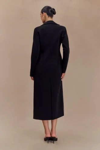 Caviar Suiting Coat – Black