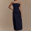 Cecilia Denim A-Line Midi Skirt – Indigo Blue Cecilia Denim A-Line Midi Skirt – Indigo Blue