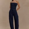 Cecilia Denim Frill Corset – Indigo Blue Cecilia Denim Frill Corset – Indigo Blue