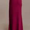 Celina Chiffon Overlay Maxi Skirt – Cherry Red