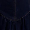 Cheyenne Scallop Denim Mini Dress – Indigo Blue Cheyenne Scallop Denim Mini Dress – Indigo Blue