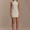 Christina Cross Over Mini Dress – Buttercream Christina Cross Over Mini Dress – Buttercream